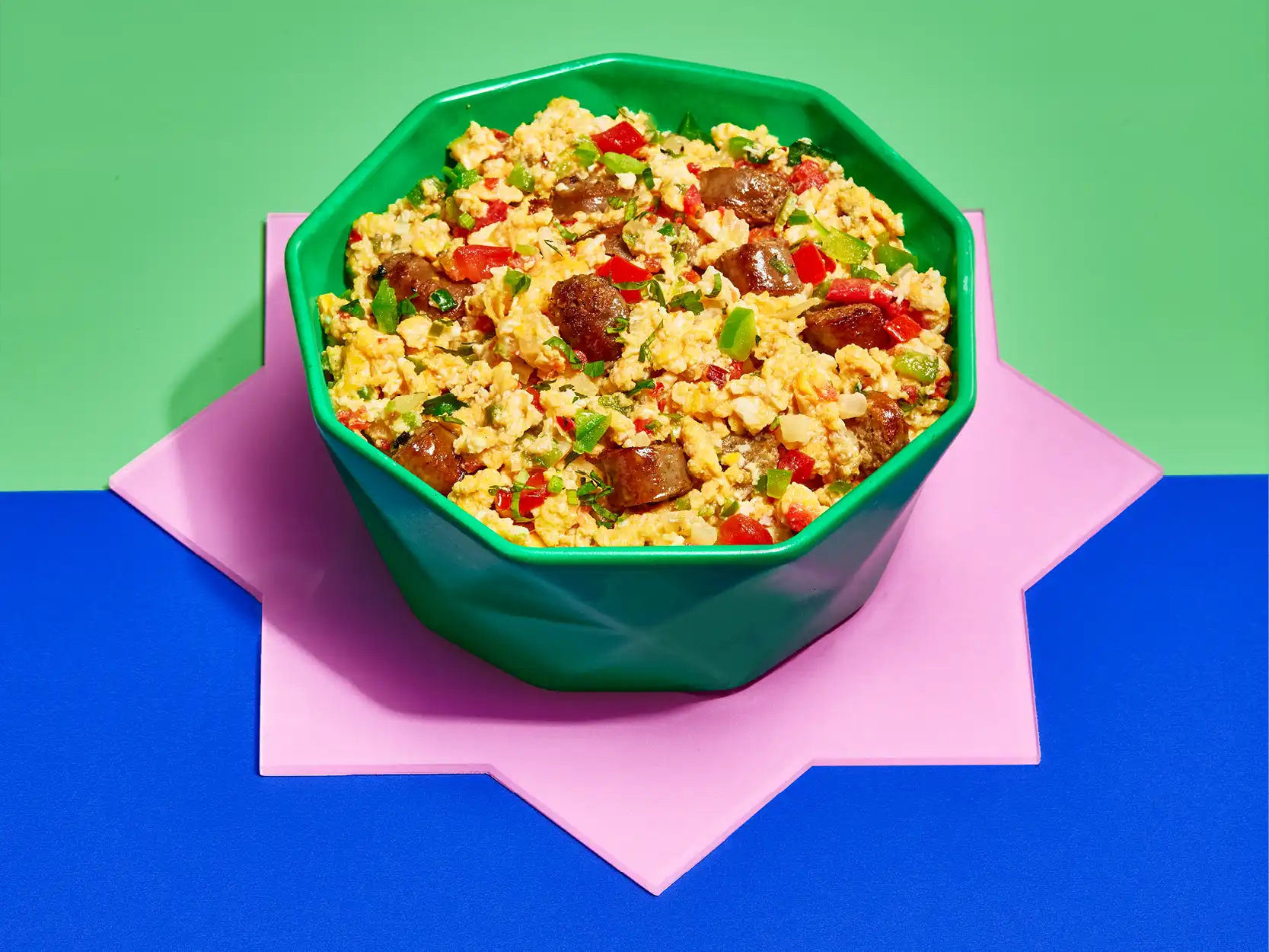 Spiced Sausage Eggs